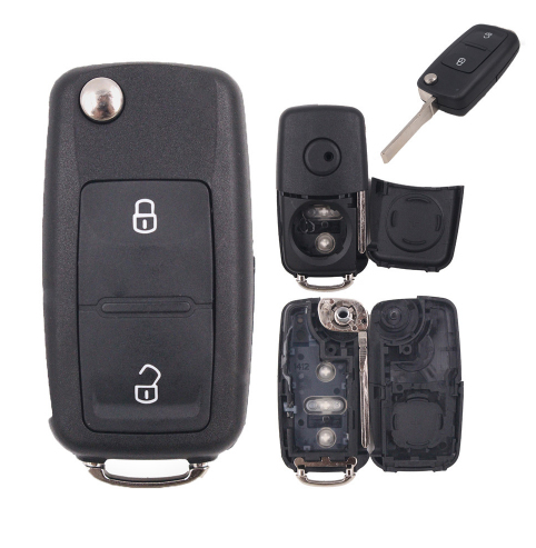 CARCASA LLAVE 2B SKODA PLEGABLE ( NO DIVISIBLE) PERFIL HU66